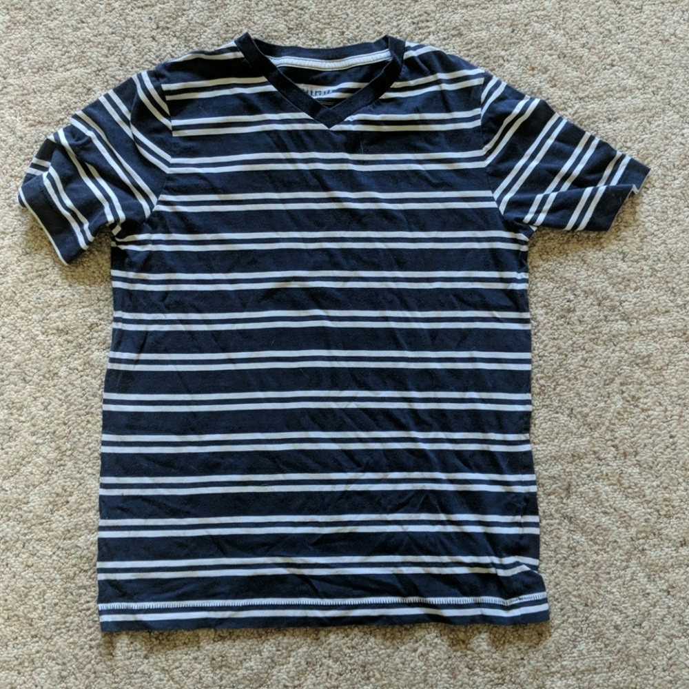 Striped Navy Boys T-Shirt